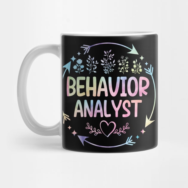 Behavior Analyst cute floral watercolor by ARTBYHM